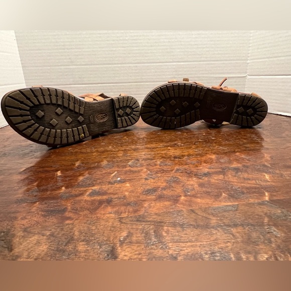 Sofft Boca Gladiator Leather Color Cognac Sandals Size 6.5 - Picture 4 of 7